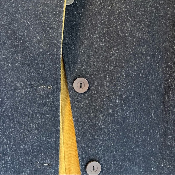 NWOT Unique Denim Trench Coat and Pants Set Sz Sm Y2K Western Riding Style - Picture 4 of 12